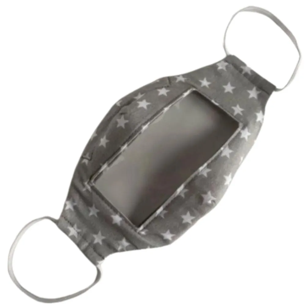 Accessible Clear Panel Face Covering