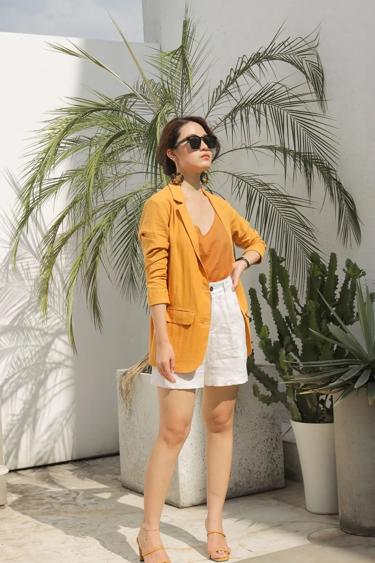 Clara Blazer - Linen Blazer - Tailored Women Suit