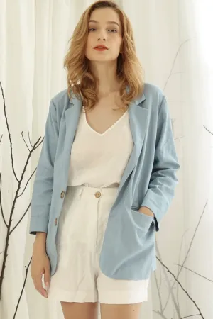 Clara Blazer - Linen Blazer - Tailored Women Suit