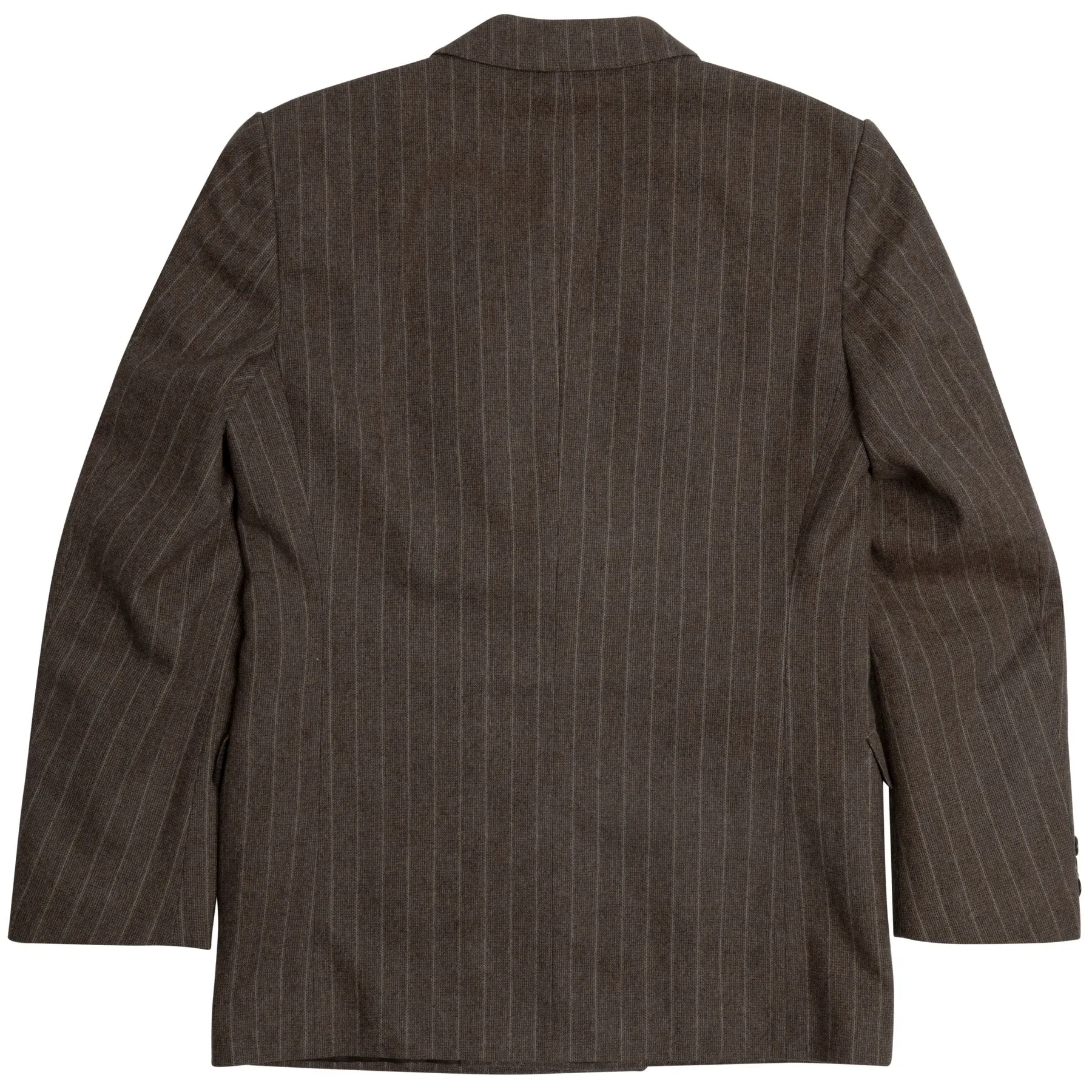 Pinstripe Tweed Double Breasted Tailored Jacket