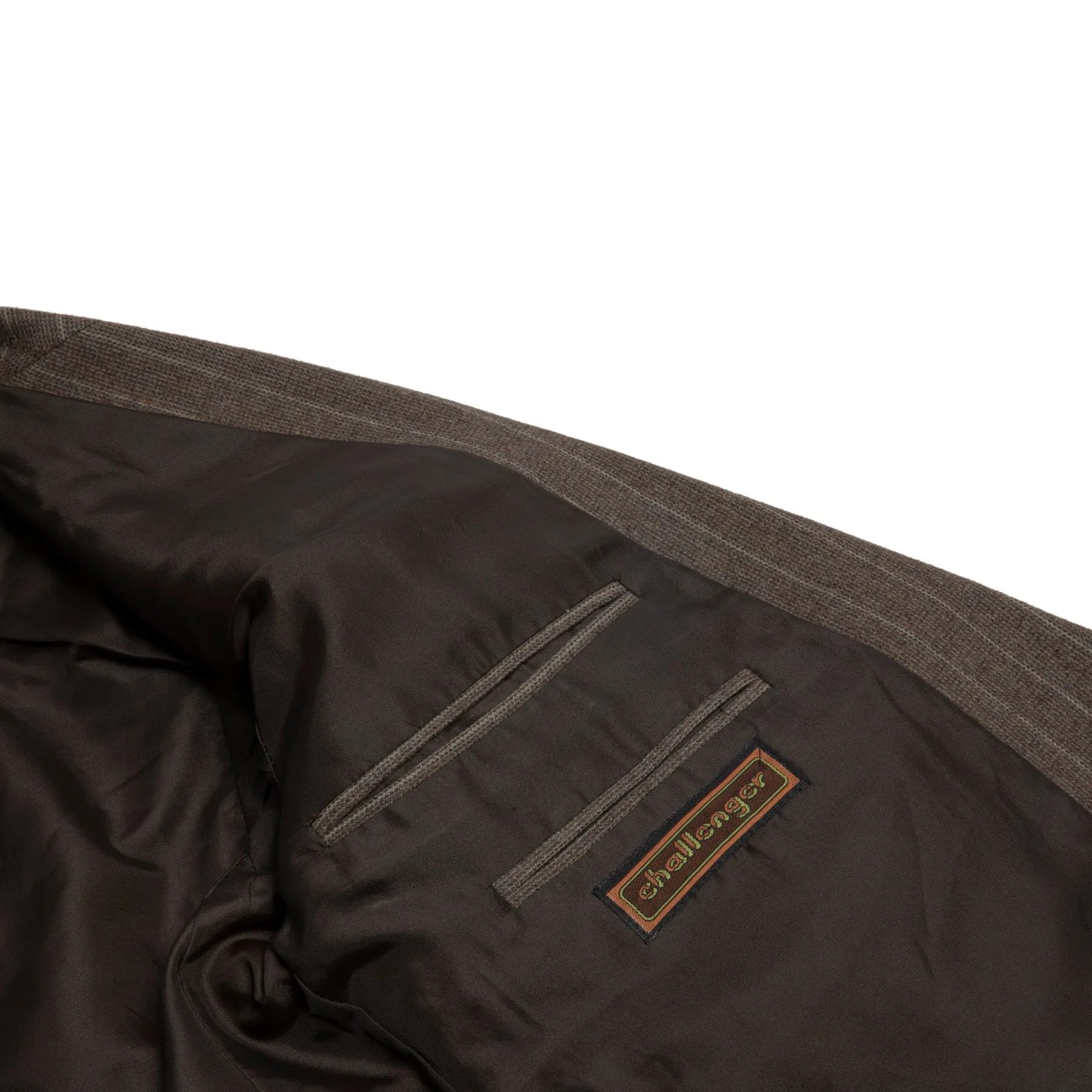 Pinstripe Tweed Double Breasted Tailored Jacket