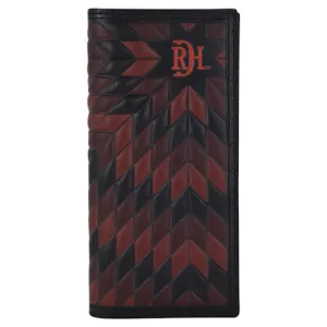 RED DIRT RODEO WALLET BLK W/WINE AND CLARET MORNING STAR