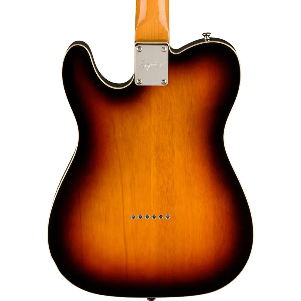 Squier Classic Vibe Baritone Custom Telecaster, Laurel, Parchment Pickguard, 3-Color Sunburst
