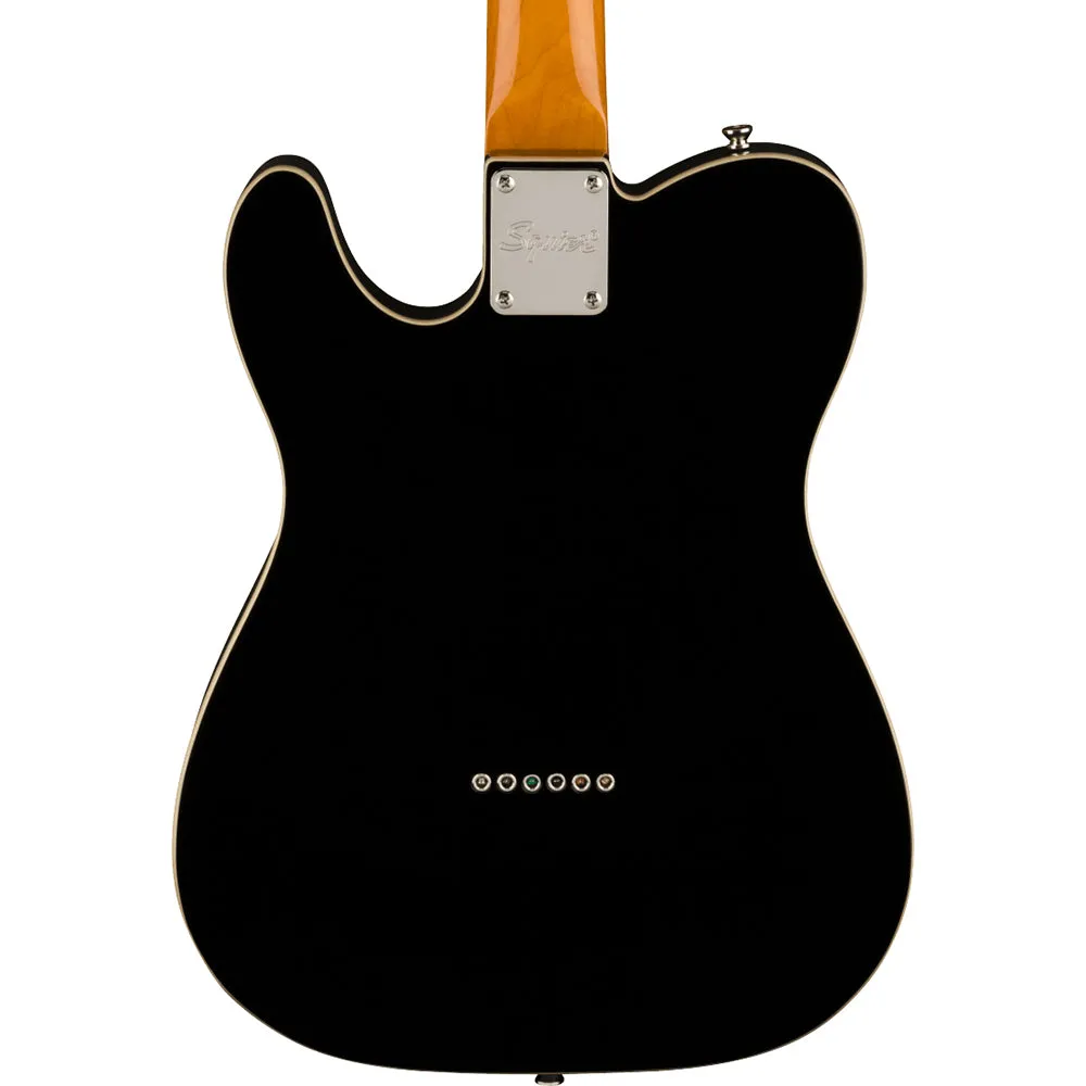 Squier Classic Vibe Baritone Custom Telecaster, Laurel, Parchment Pickguard, Black