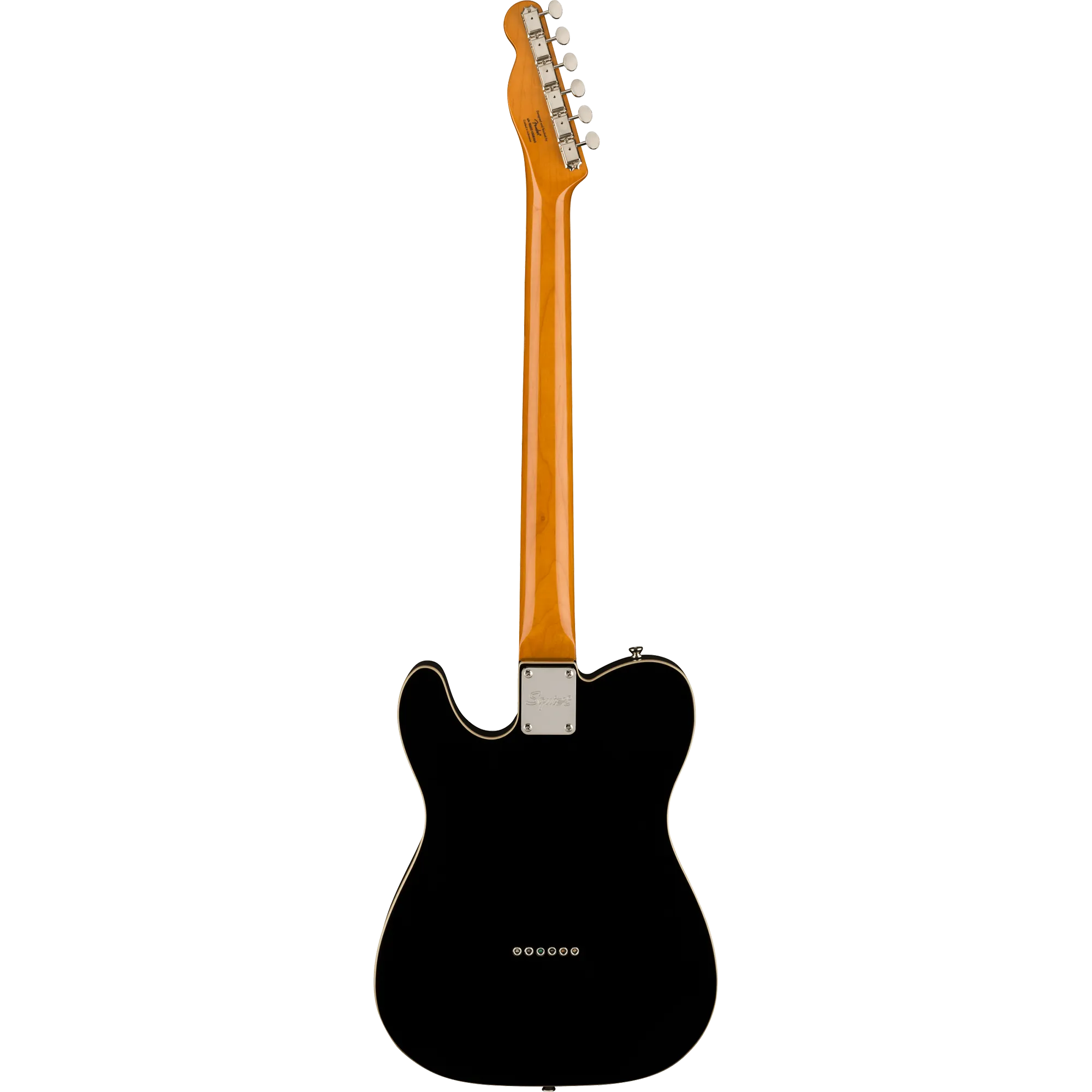Squier Classic Vibe Baritone Custom Telecaster, Laurel, Parchment Pickguard, Black