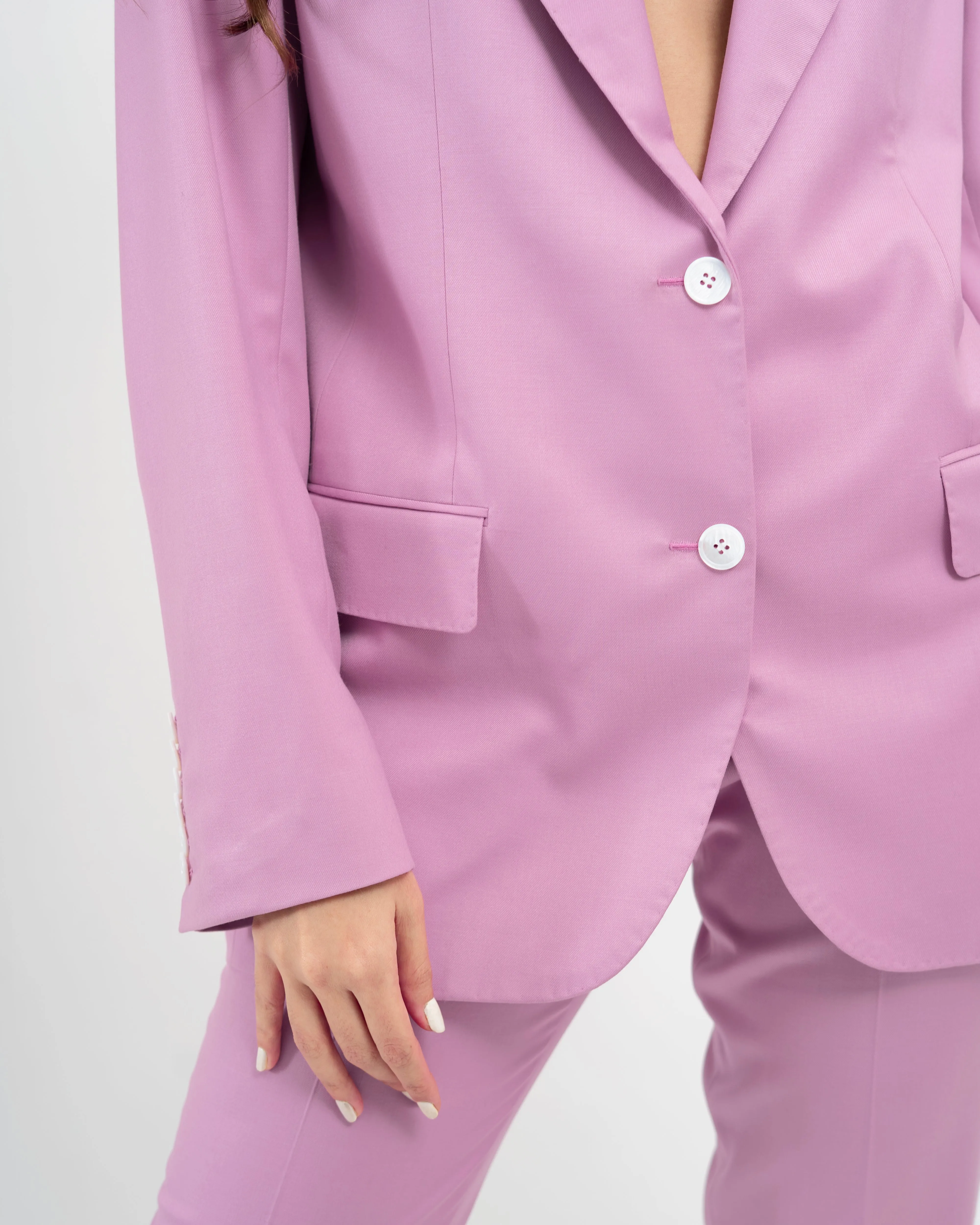 Tailored Oversized Blazer (Rose)