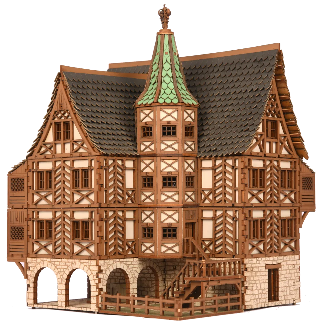 Town House Bundle - 28mm Scale Model Kit - Model Building - 3D Puzzle - Tabletop Gaming