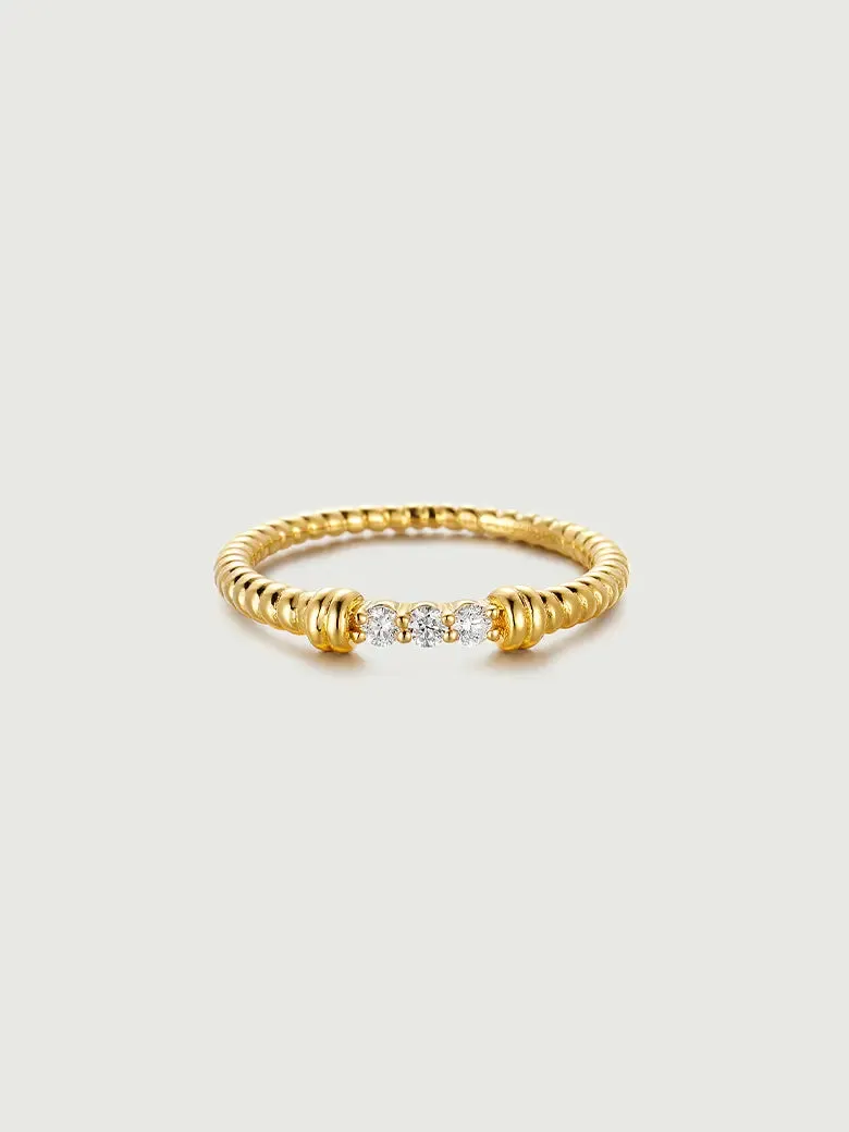 Twist Diamond Ring